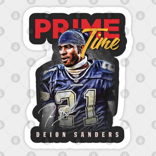 Deion Sanders Aesthetic Tribute 〶 Sticker by Terahertz'Cloth